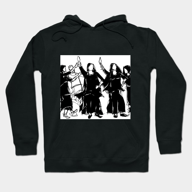 Punjabi girls poster Hoodie by sukhpalgrewal